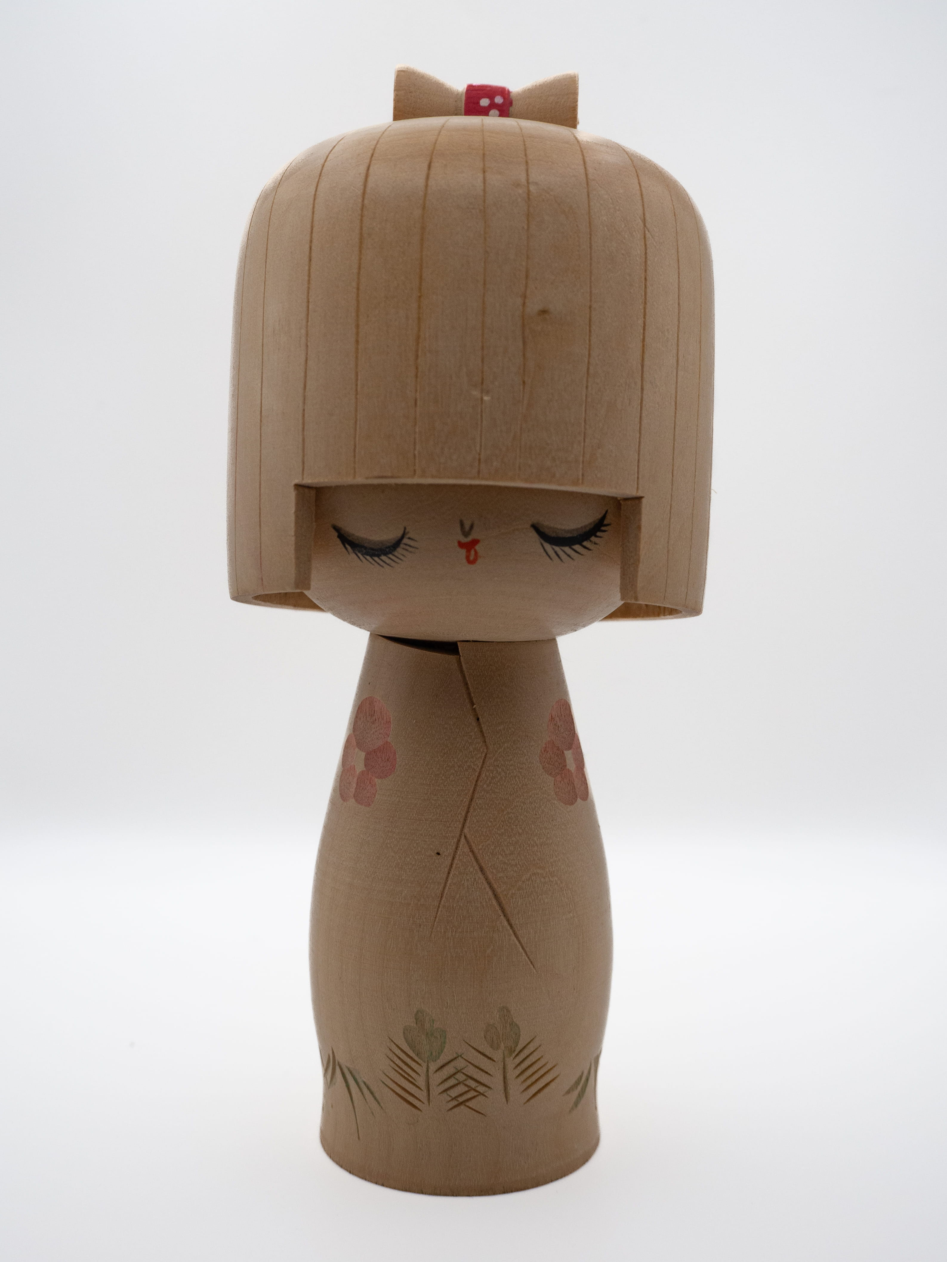 Cute Vintage Japanese Kokeshi Doll – Traditional Wooden Decorative Figurine