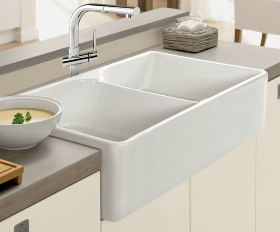 Franke Fireclay Apron Double Bowl Kitchen Sink
MHK720-31WH