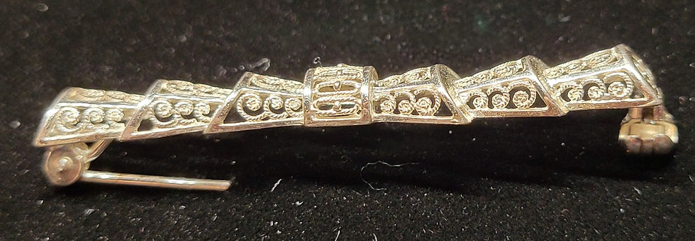 Thumbnail: Sterling Filigree Brooch - Birks