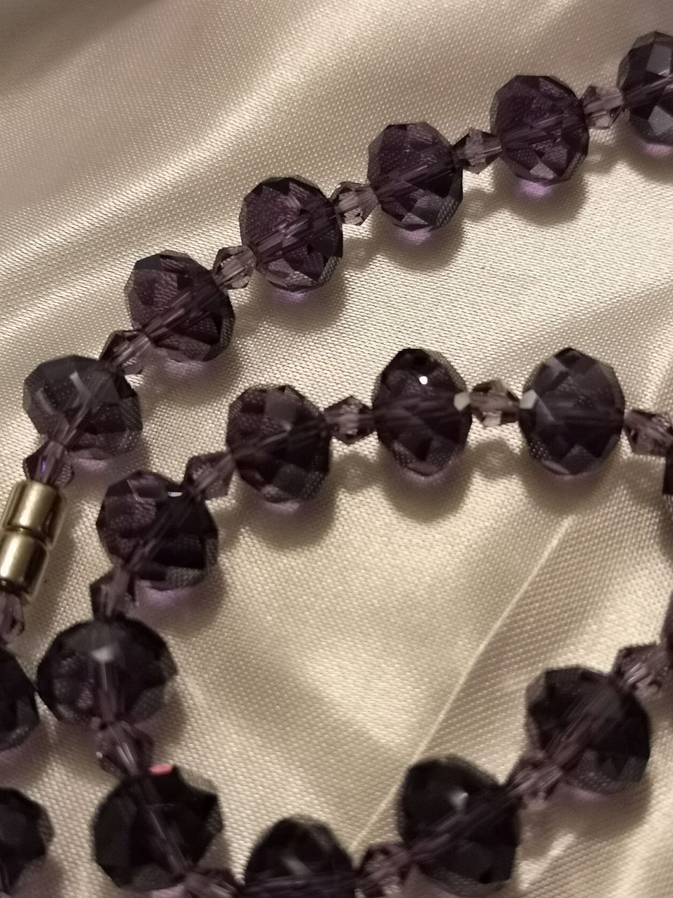 Thumbnail: Purple crystal necklace and bracelet