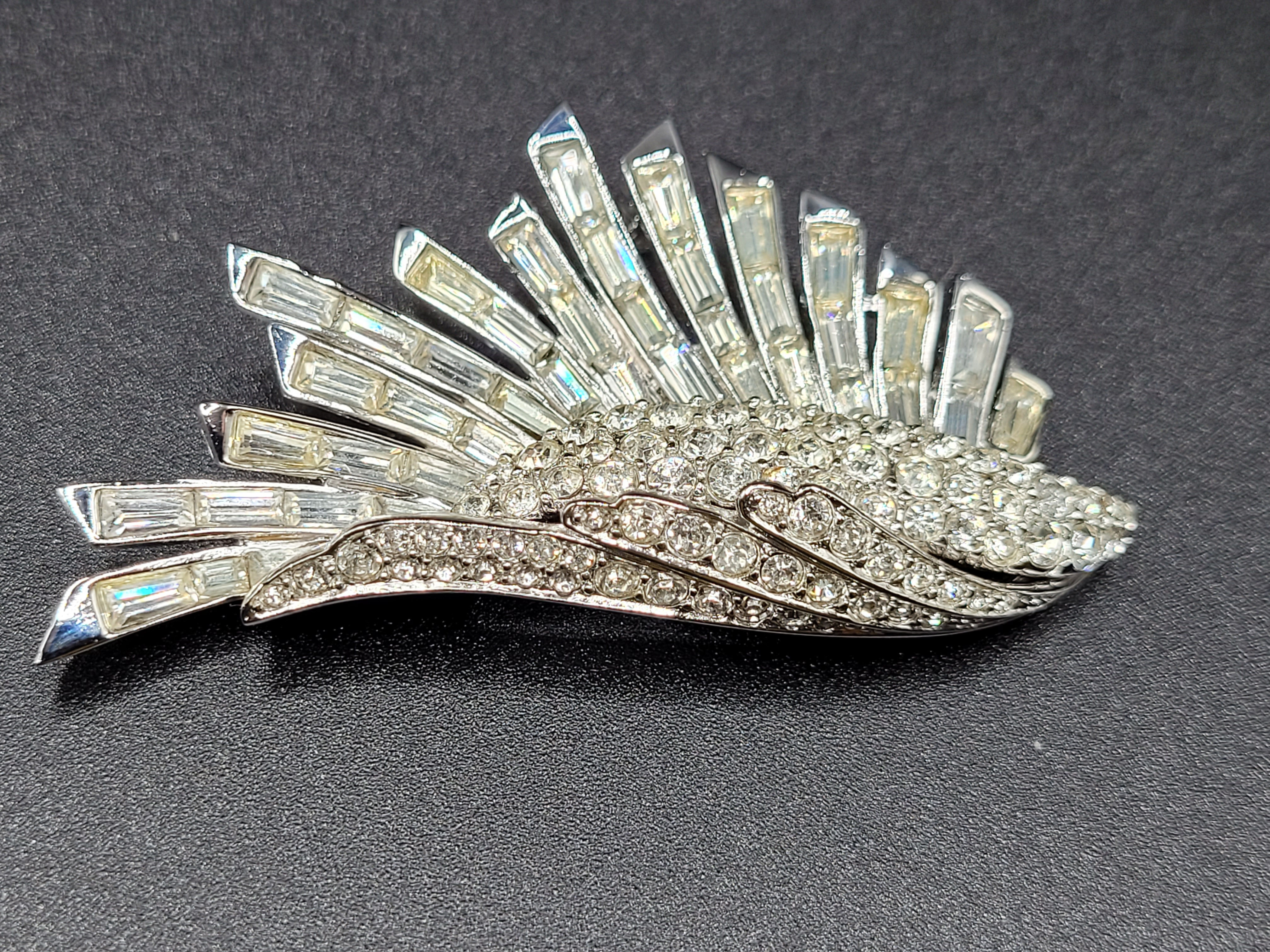 Diamanté Rhinestone Brooch by Boucher