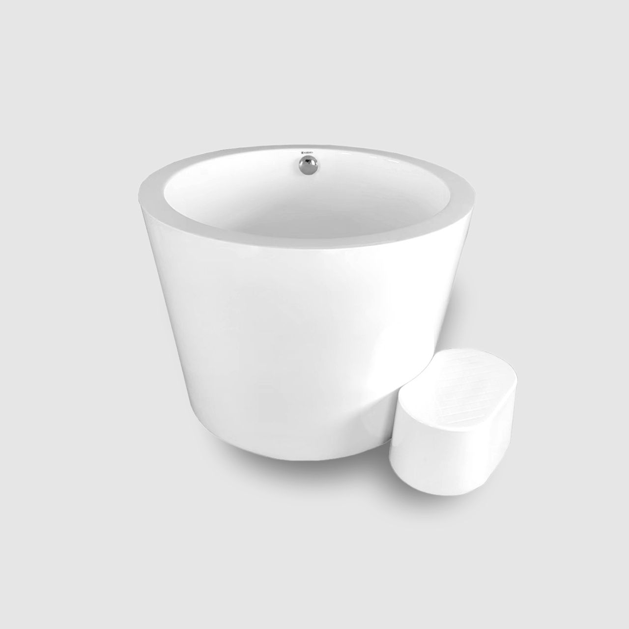 Freestanding Round Deep Soaking Tub