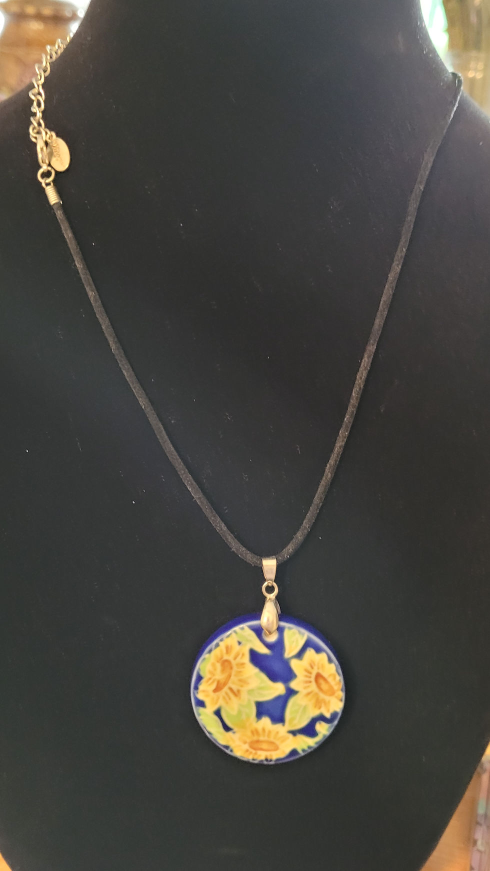Thumbnail: Sunflowers - Benaya porcelain necklace