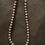 Thumbnail: Purple glass bead with crystals necklace