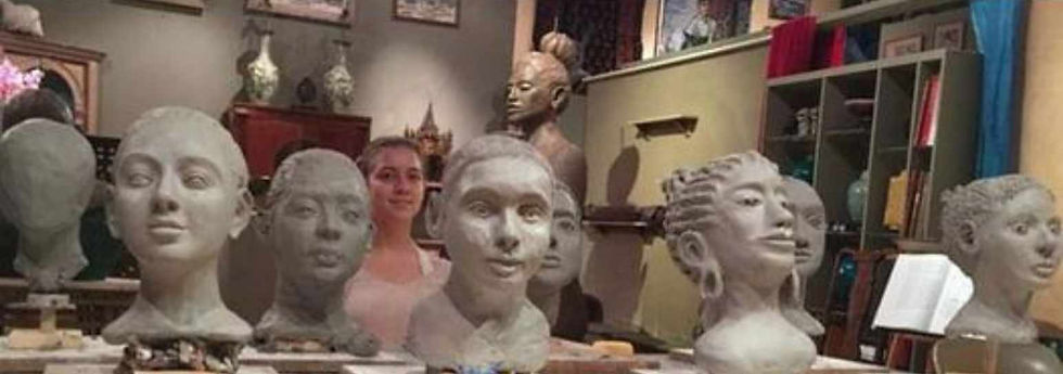 Portrait Sculpture Class with Live Model