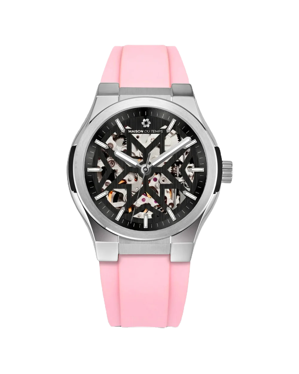 Maison du Temps MTEpsilon Auto Skeleton Rose Silicone 41mm