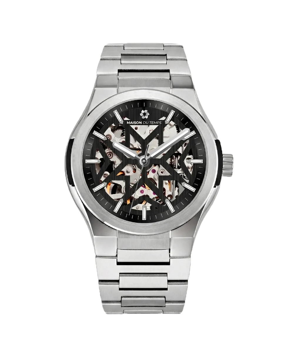 Thumbnail: Maison du Temps MTEpsilon Auto Skeleton Steel Bracelet 41mm