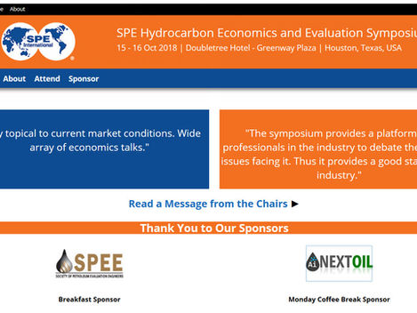 NEXTOIL is a Proud Sponsor of 2018 SPE HEES/PRMS on 15-16 October, 2018