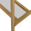 Thumbnail: Gold metal frame table with glass shelves, close up and detail