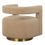 Thumbnail: Beige swivel chair with gold base, home interior decor, Inspirations Raleigh.