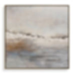 Storm Clouds abstract hand painted canvas in muted tones.