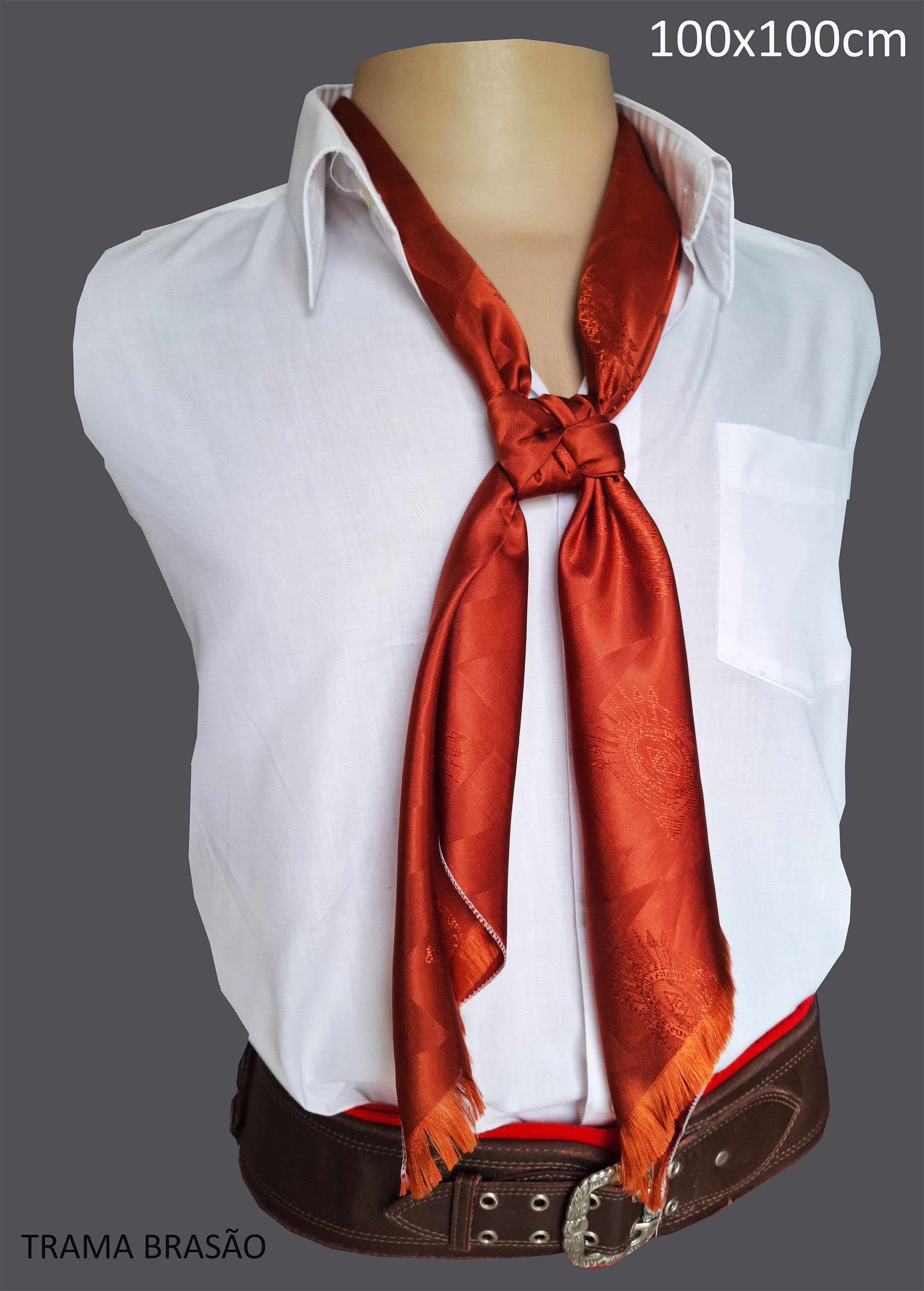 Lenço Tradicionalista Cobre