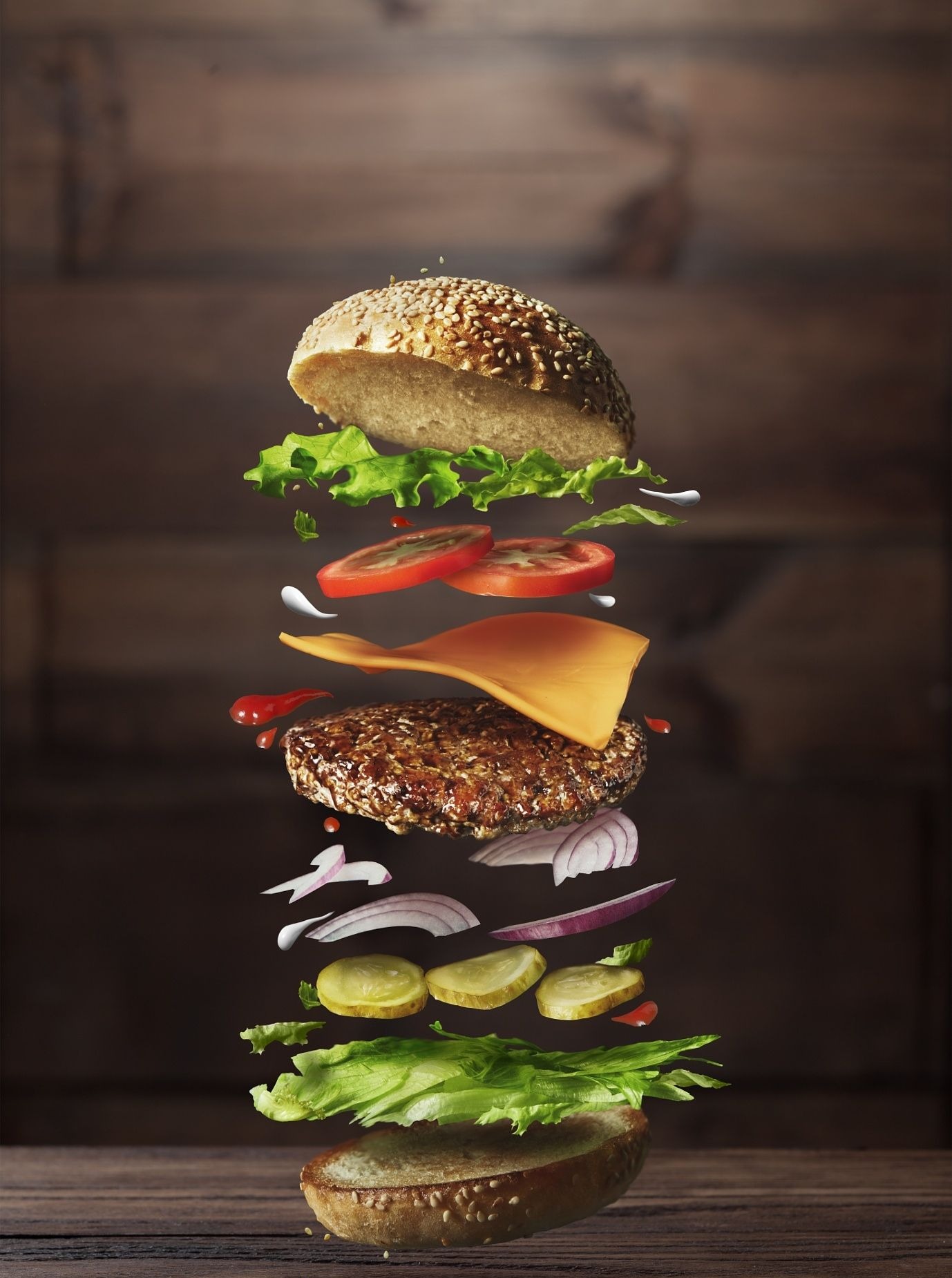 Arranged Food and Objects