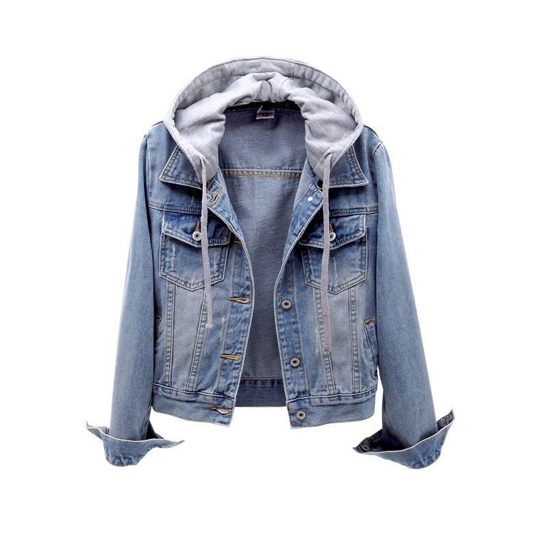 Thumbnail: Women's jean Hooded Jacket 