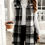 Thumbnail: Stylish Plaid Lapel Suit Vest - Women's Fashion Vests for Spring, Autumn, and Wi