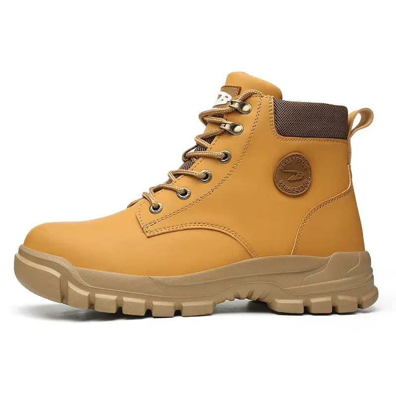 Thumbnail: Waterproof Work & Safety Boots Men Leather Boots Indestructible Male Work Shoes 
