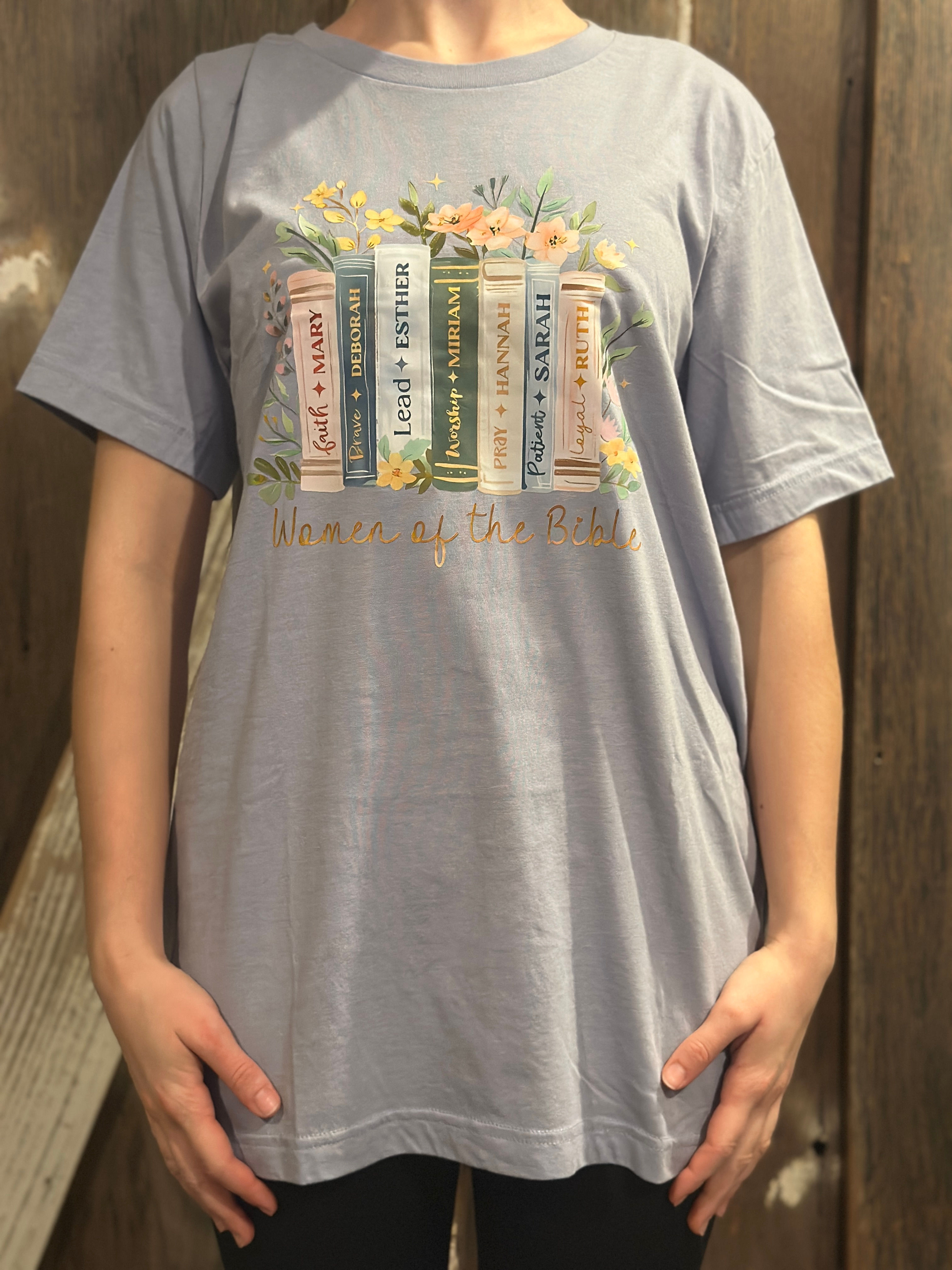 Women of the Bible Pale Blue T Shirt