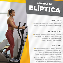 Póster del reto Elíptica - Retos Fitness DHL