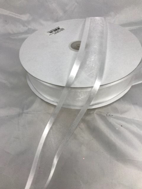 RJ401227-W 1.5" X 100 YDS WHITE SATIN RIBBON