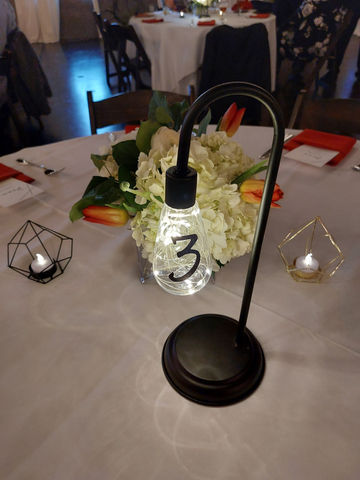 wedding table numbers wedding flowers