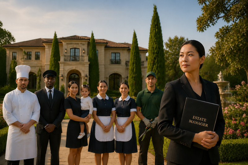 estate house manager residence housekeeper nanny private chef certification