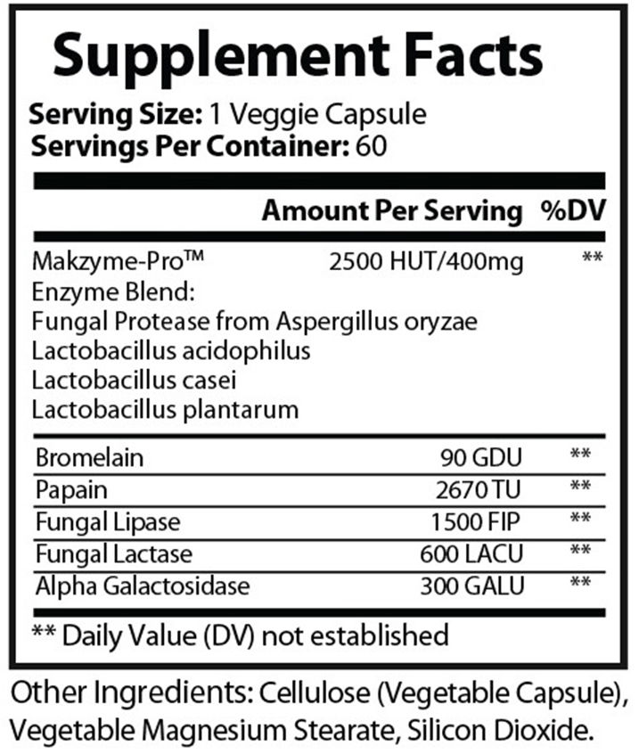 Pure Digestion bottle featuring advanced digestive enzyme blend for gut health, digestion support, and nutrient absorption