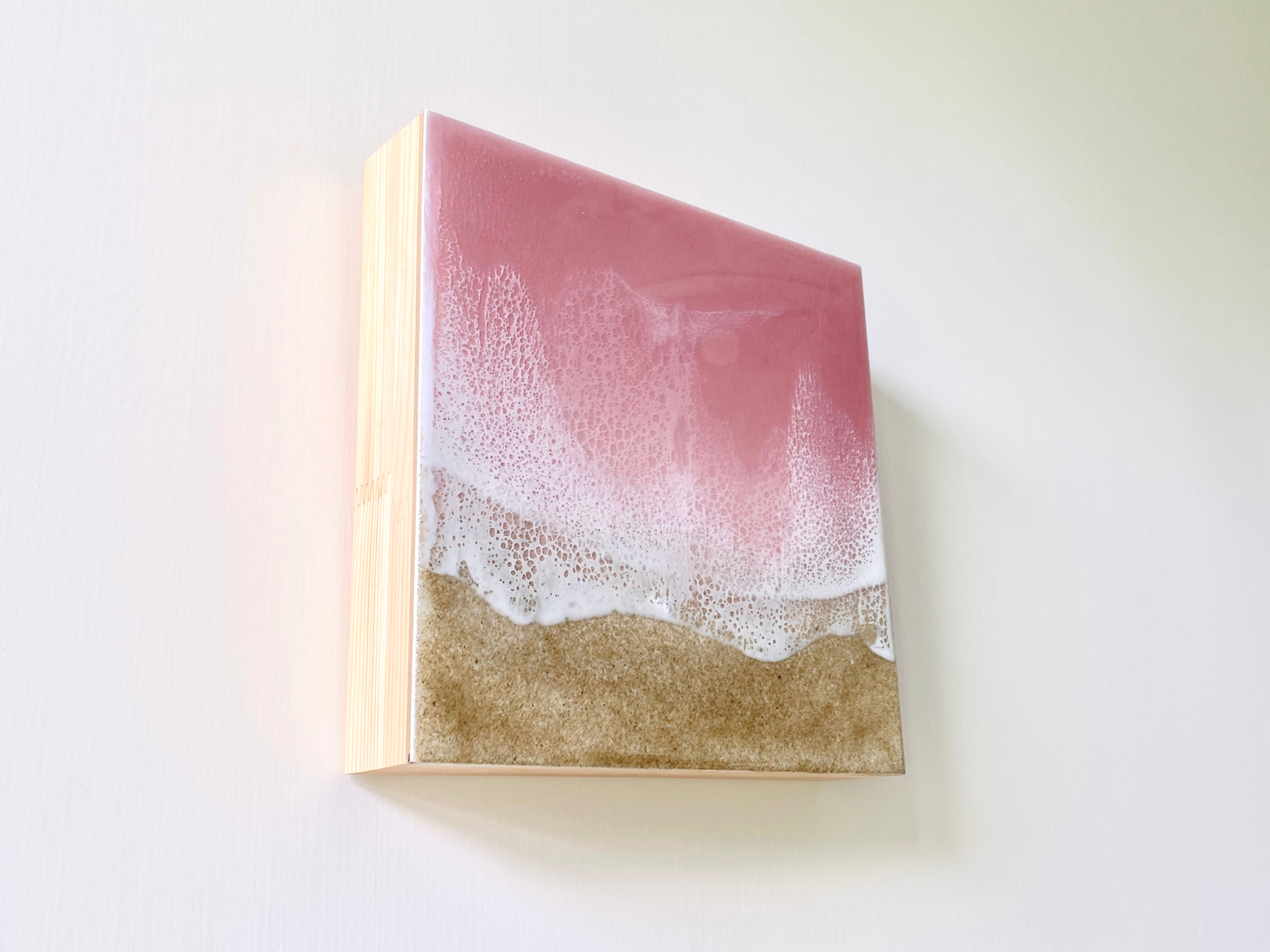 Lilac Ocean Resin Painting