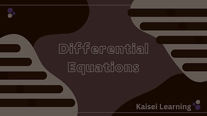 Differential Equations kaisei template_e