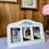 Miniature : Cadre à poser en céramique blanche – décor floral & trois vues
