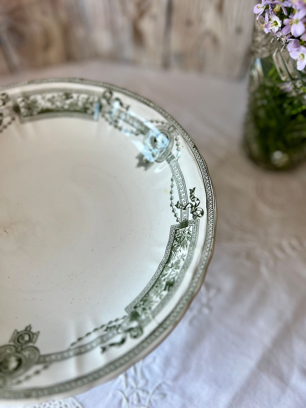 Miniature : Compotier ancien sur pied Saint-Amand et Hamage