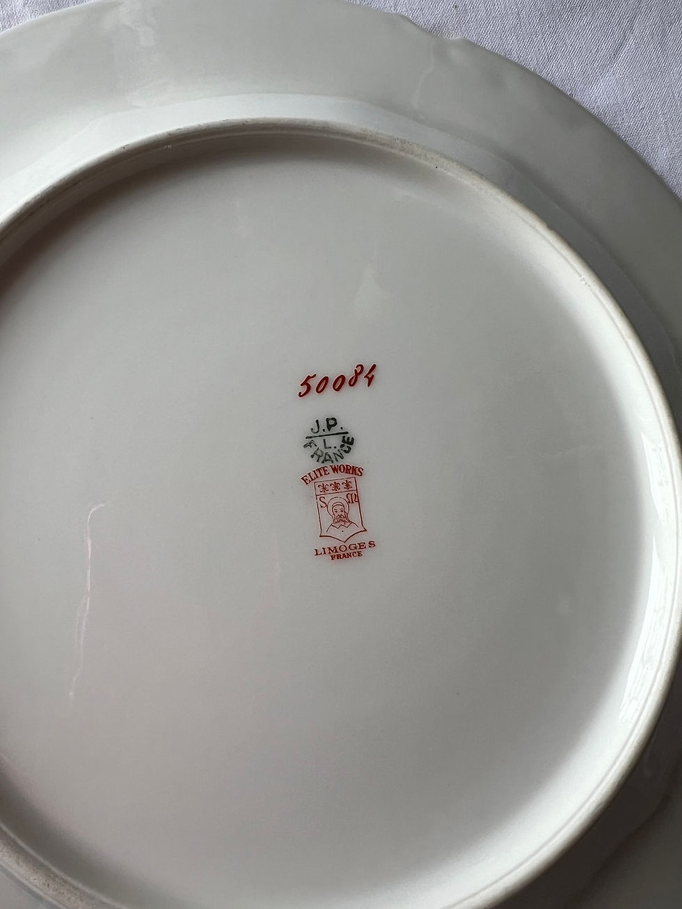 Miniature : Assiette ancienne porcelaine fine de Limoges