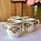 Miniature : Tasse à café ancienne Gien – modèle Moustiers Olérys – décor floral