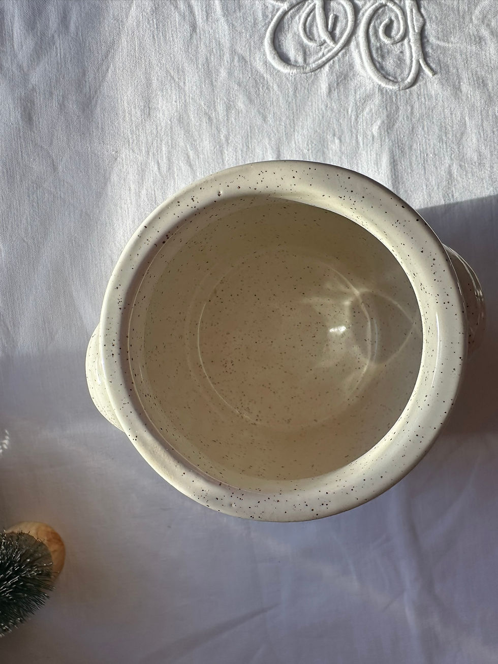 Miniature : Pot en céramique mouchetée – 12 cm