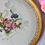 Miniature : Plat rond ancien décor froral en porcelaine de Limoges