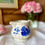 Miniature : Broc ancien Sarreguemines – modèle Romantic – décor bleu