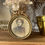 Miniature : Petit cadre rond ancien à ruban – Portrait de femme