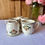 Miniature : Tasse à café ancienne Gien – modèle Moustiers Olérys – décor floral