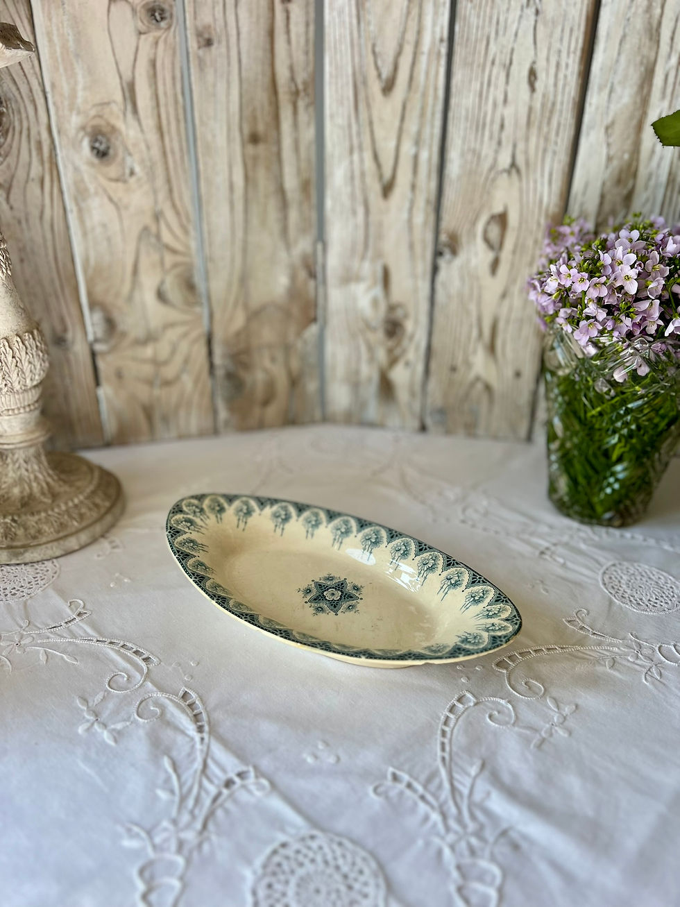 Ravier ancien en Terre de fer modèle "Boulogne", France.