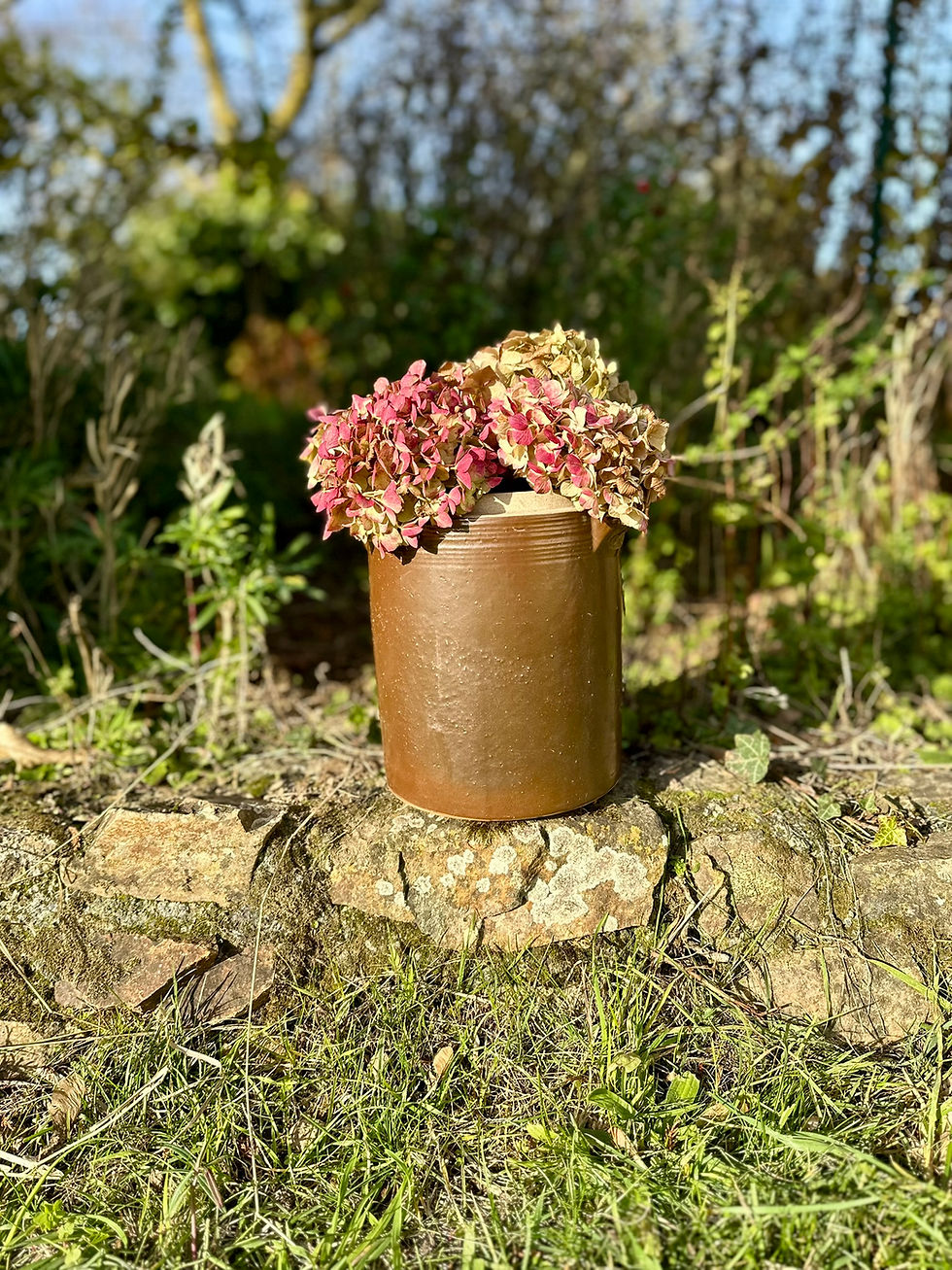 Grand pot ancien en grès