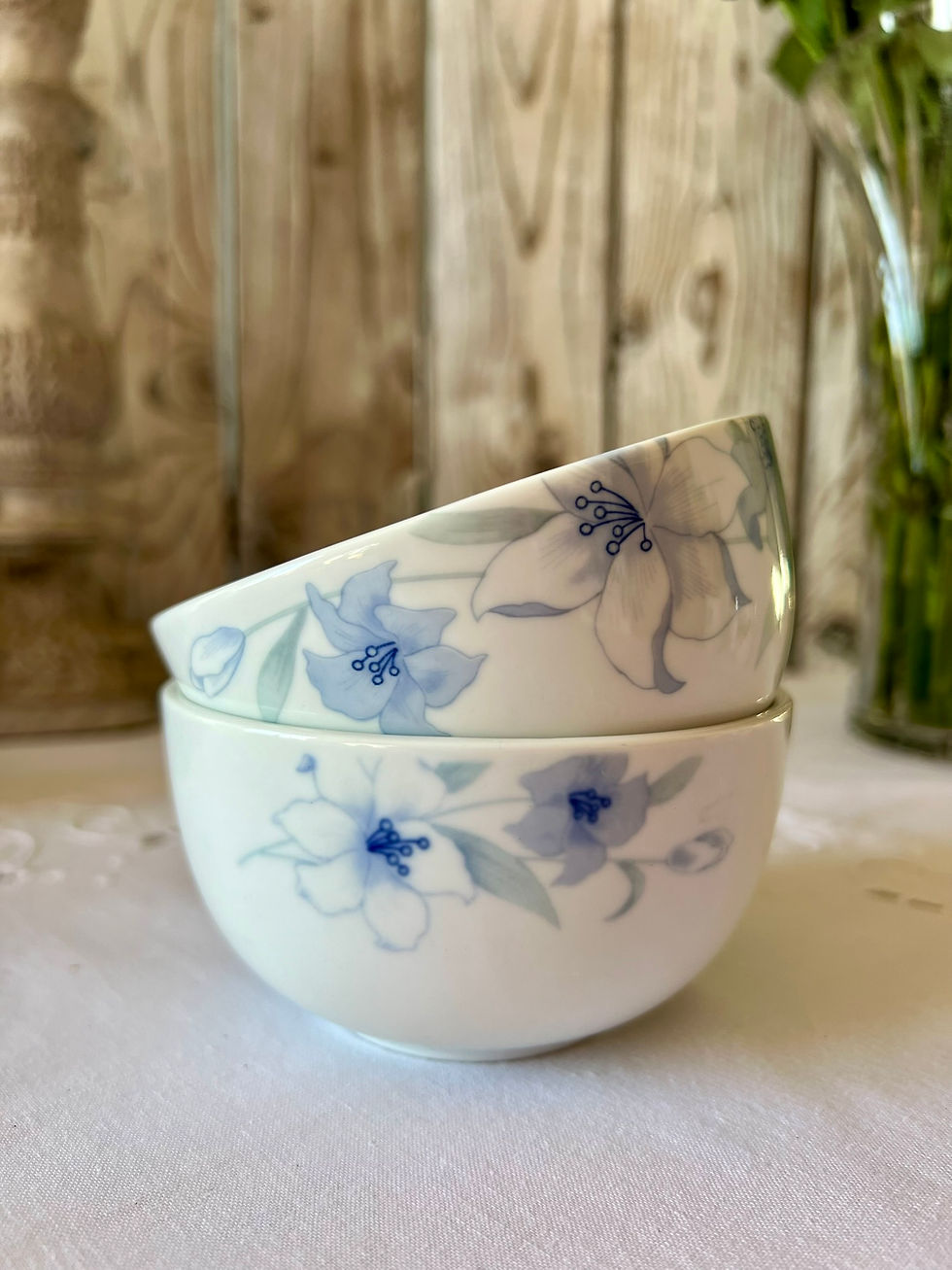 Duo de petits bols en porcelaine fine