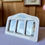 Miniature : Cadre à poser en céramique blanche – décor floral & trois vues