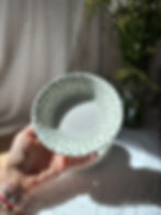 Miniature : Lot de 2 petits bols anciens anglais en Ironstone – Décor floral vert