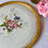 Miniature : Plat rond ancien décor froral en porcelaine de Limoges