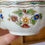 Miniature : Tasse à thé ancienne Gien – modèle Moustiers Olérys – décor floral multicolore
