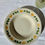 Miniature : Assiette creuse ancienne Keradur Oxford – décor floral jaune et vert