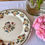 Miniature : Assiette à dessert ancienne Gien – modèle Moustiers Olérys – décor floral coloré