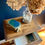 Miniature : Meuble de rangement ancien en bois clair