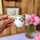 Miniature : Tasse à café ancienne Gien – modèle Moustiers Olérys – décor floral