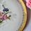 Miniature : Plat rond ancien décor froral en porcelaine de Limoges