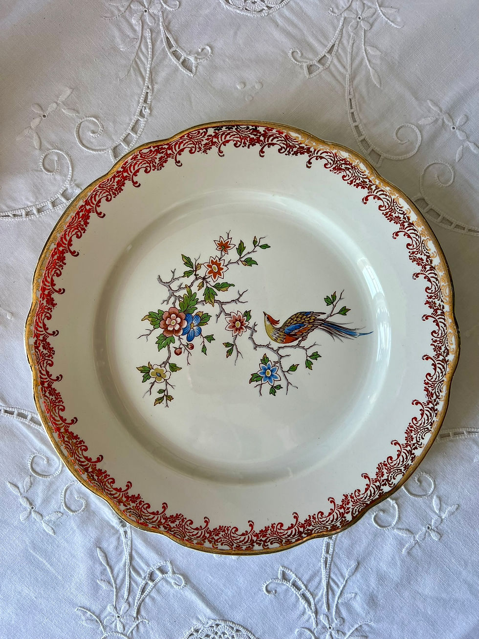 Miniature : Assiette ancienne porcelaine véritable, Réal Export.